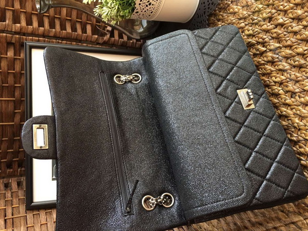 Chanel Flap Bag Pearl Black Lambskin for Sale