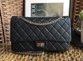 Chanel Flap Bag Pearl Black Lambskin for Sale