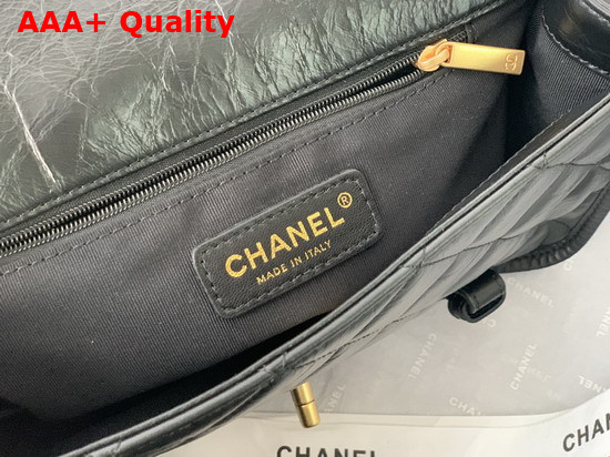 Chanel Flap Bag Tweed Aged Calfskin Aged Pale Yellow Metal White and Black Ref AS2696 Replica