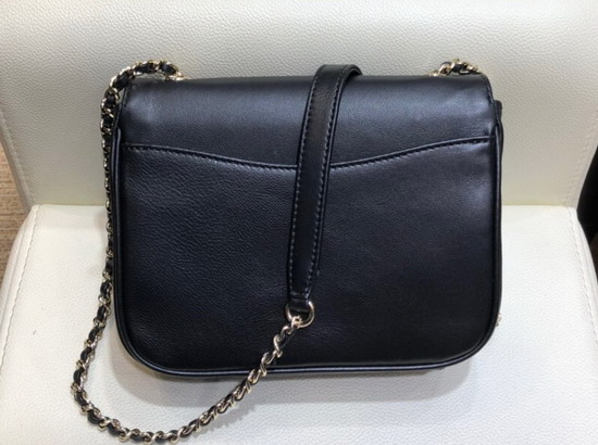 Chanel Flap Bag in Black Lambskin AS0321