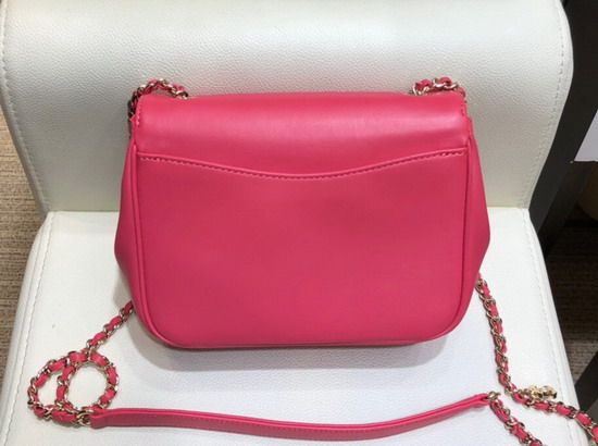 Chanel Flap Bag in Hot Pink Lambskin AS0321