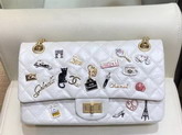 Chanel Flap Bag in Ivory with Charms