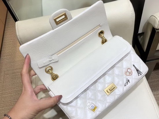 Chanel Flap Bag in Ivory with Charms