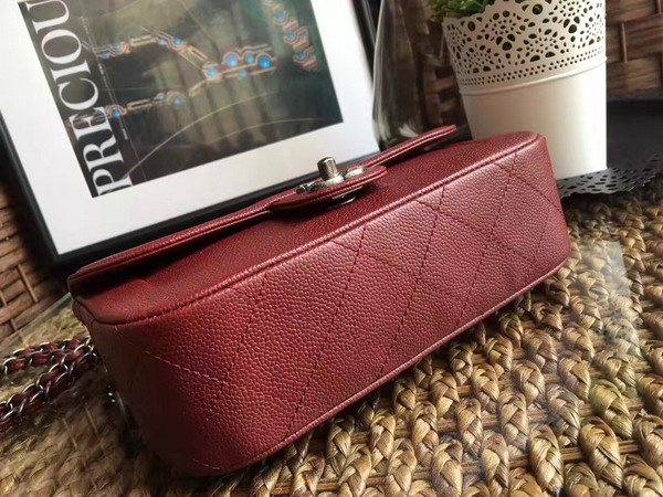 Chanel Flap Bag in Oxblood Caviar Leather for Sale