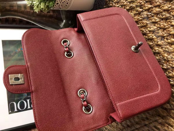 Chanel Flap Bag in Oxblood Caviar Leather for Sale