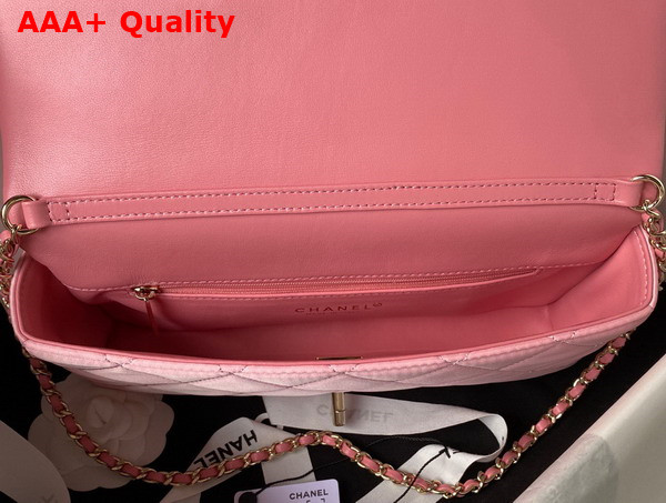 Chanel Flap Bag in Pink Satin Replica