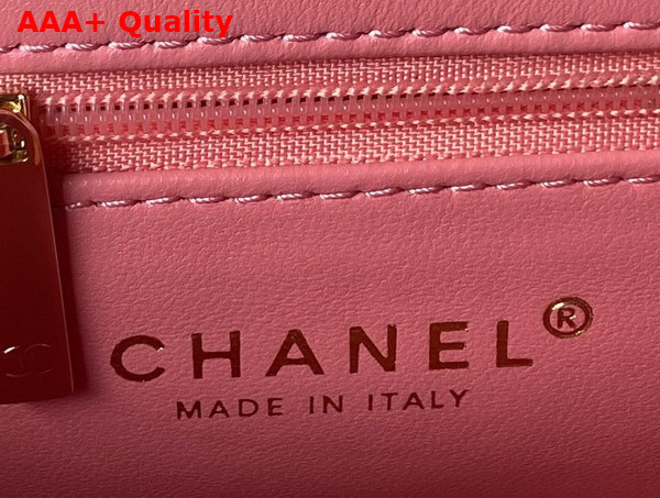 Chanel Flap Bag in Pink Satin Replica