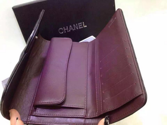 Chanel Flap Wallet Black Lambskin for Sale