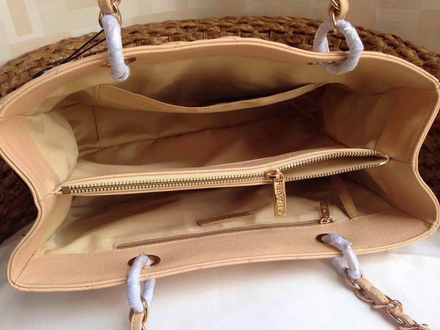 Chanel GST Shopping Tote Apricot Caviar for Sale