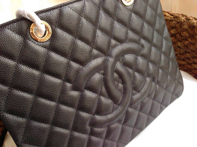 Chanel GST Shopping Tote Black Caviar for Sale