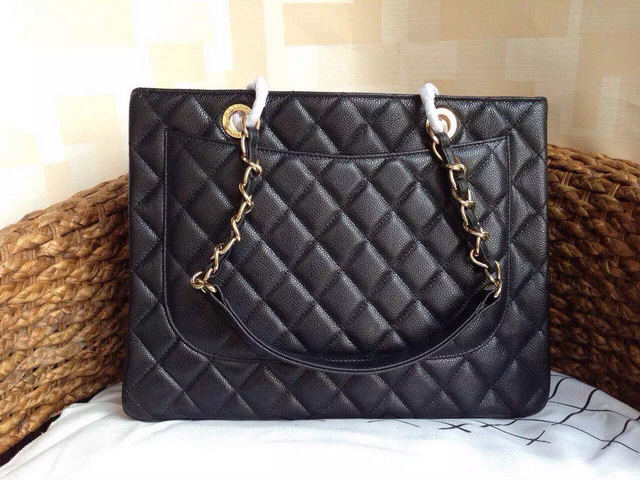 Chanel GST Shopping Tote Black Caviar for Sale