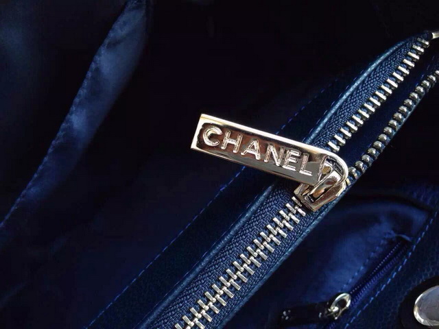 Chanel GST Shopping Tote Navy Blue Caviar for Sale