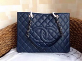 Chanel GST Shopping Tote Navy Blue Caviar for Sale