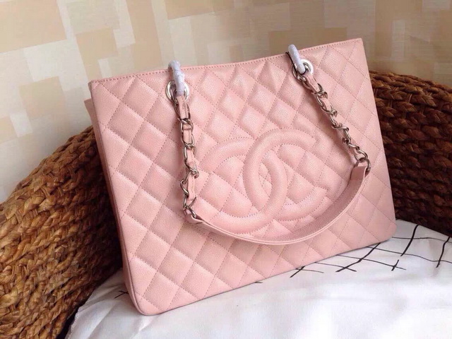 Chanel GST Shopping Tote Pink Caviar for Sale