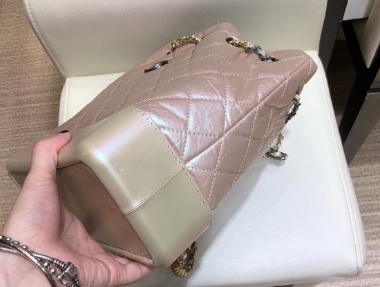 Chanel Gabrielle Backpack Iridescent Aged Calfskin Light Pink A94502