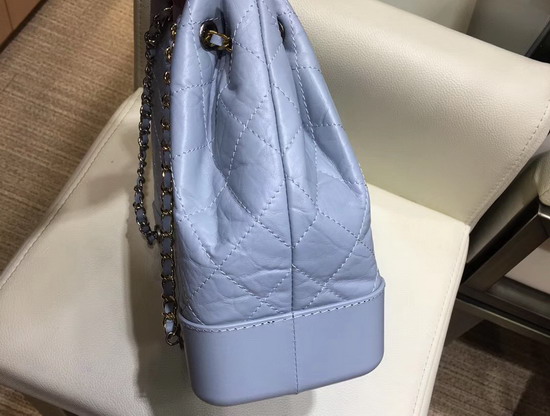 Chanel Gabrielle Backpack in Light Blue Aged Calfskin A94502