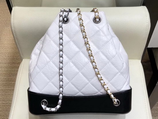 Chanel Gabrielle Backpack in White Aged Calfskin A94502