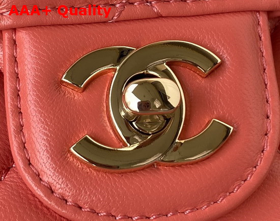 Chanel Heart Bag Pink Lambskin Gold Tone Metal Ref AS3191 Replica