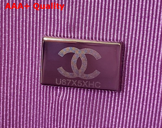 Chanel Heart Bag Purple Lambskin Gold Tone Metal AS3191 Replica