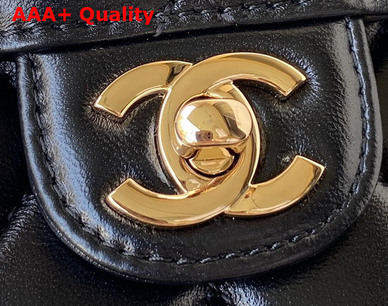 Chanel Heart Clutch with Chain Black Lambskin Gold Tone Metal Ref AP2784 Replica