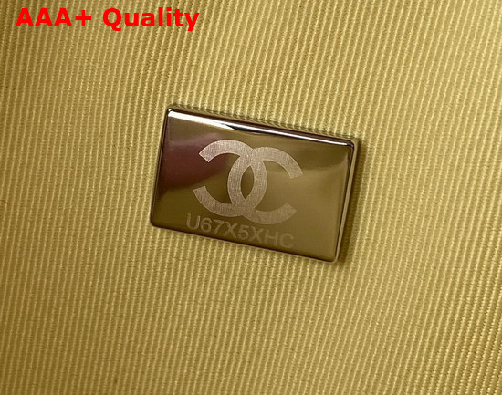 Chanel Heart Clutch with Chain Yellow Lambskin Gold Tone Metal Ref AP2784 Replica