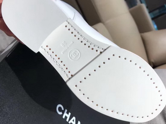 Chanel High Boot in White Calfskin with Black Leather CC Logo