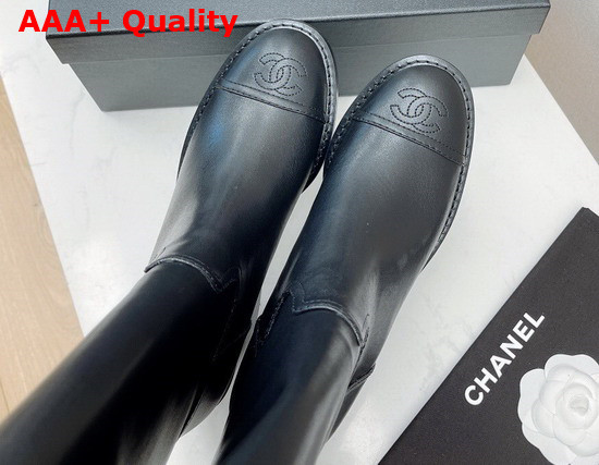 Chanel High Boots Calfskin Black Ref G38174 Replica