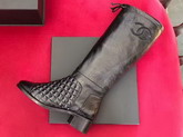 Chanel High Boots in Black Calfskin