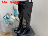 Chanel High Boots in Black Patent Calfskin Ref G38174 Replica