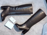 Chanel High Boots in Black Smooth Calfskin