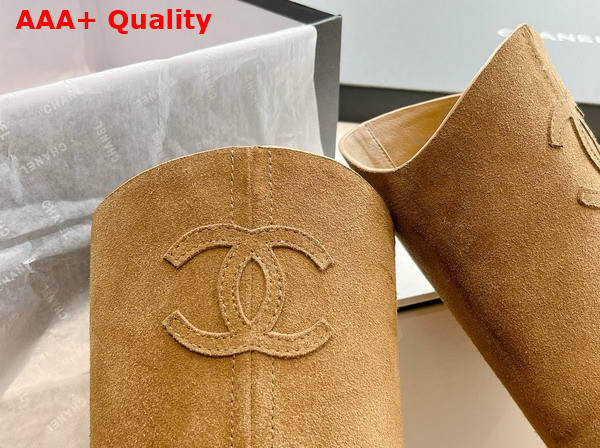 Chanel High Boots in Brown Suede Replica