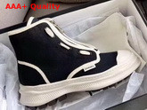 Chanel High Top Sneaker in Black Canvas Replica