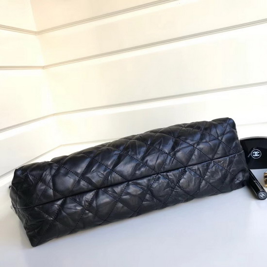 Chanel Hobo Bag Black Crumpled Calfskin