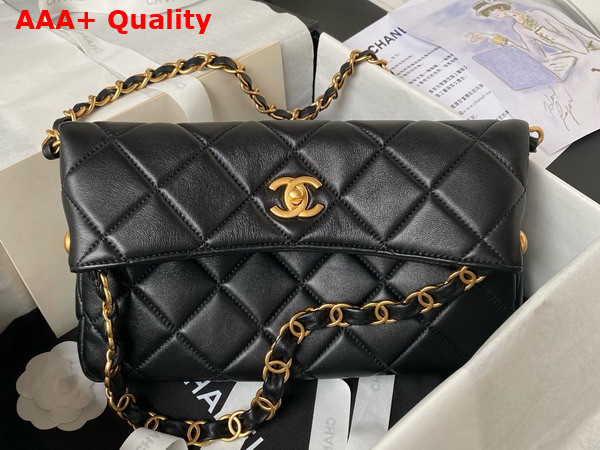 Chanel Hobo Bag in Black Lambskin AS4754 Replica