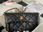 Chanel Hobo Bag in Black Lambskin AS4754 Replica