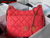 Chanel Hobo Bag in Pink Wool Jersey Replica