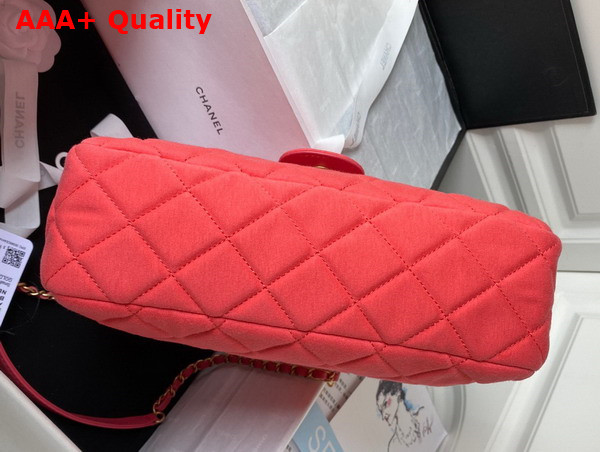 Chanel Hobo Bag in Pink Wool Jersey Replica