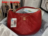 Chanel Hobo Bag in Red Lambskin Replica