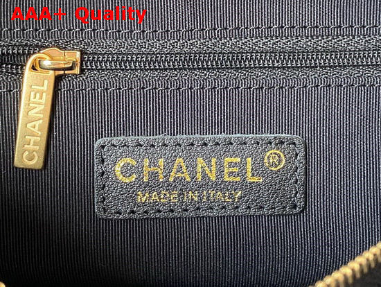 Chanel Hobo Handbag Calfskin Gold Tone Metal Black Ref AS2910 Replica