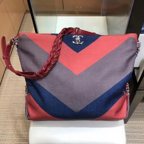 Chanel Hobo Handbag Multicolor Canvas