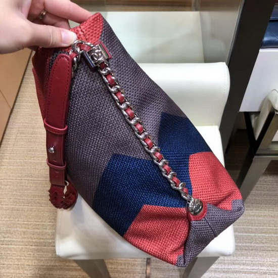 Chanel Hobo Handbag Multicolor Canvas