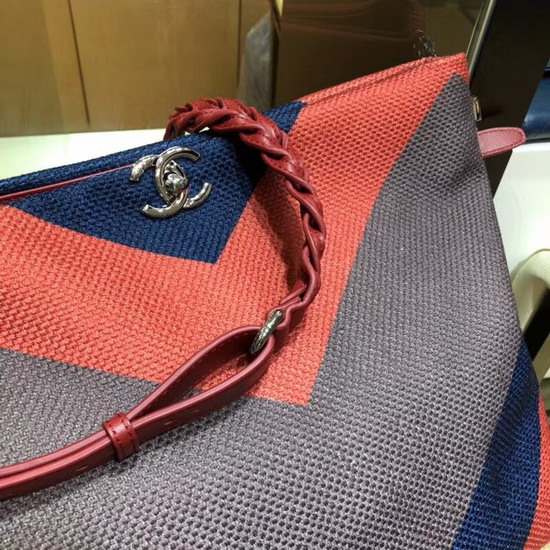 Chanel Hobo Handbag Multicolor Canvas