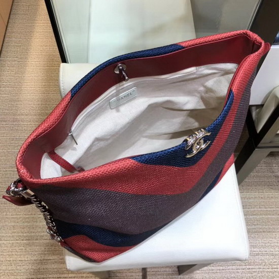 Chanel Hobo Handbag Multicolor Canvas