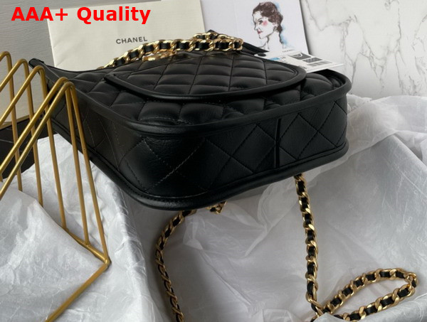 Chanel Hobo Handbag in Black Calfskin Ref AS4532 Replica