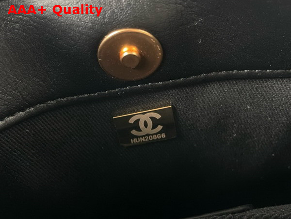 Chanel Hobo Handbag in Black Calfskin Ref AS4532 Replica