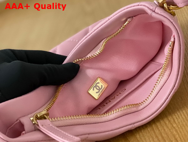 Chanel Hobo Handbag in Pink Lambskin AS3562 Replica