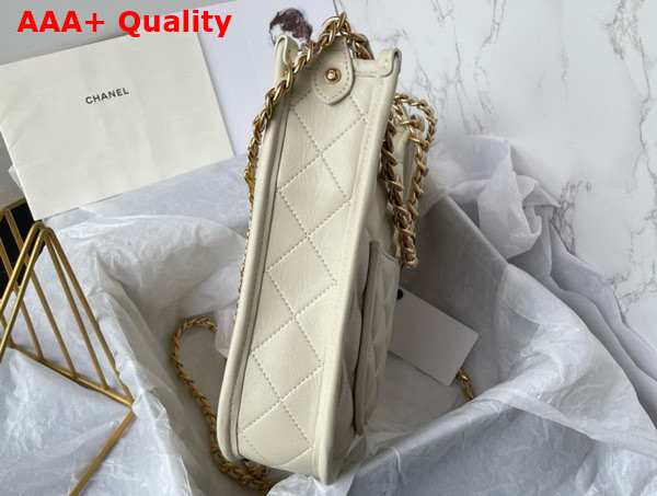 Chanel Hobo Handbag in White Calfskin Ref AS4532 Replica