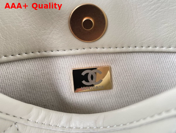 Chanel Hobo Handbag in White Calfskin Ref AS4532 Replica