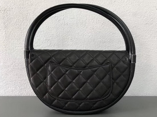 Chanel Hula Hoop Bag in Black Lambskin