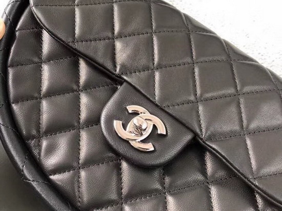 Chanel Hula Hoop Bag in Black Lambskin